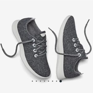 Allbirds Women’s Wool Runners Superfine Merino Lace Up Sneakers Natural Grey